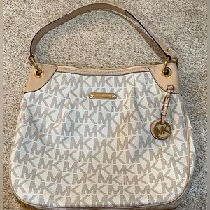MK logo shoulder bag